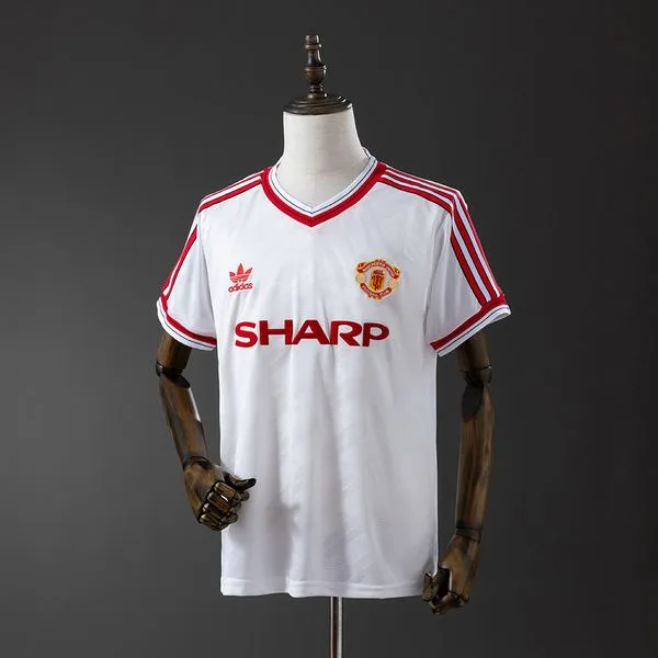 Camiseta de fútbol Manchester United 1986/88 VISITANTE MANGA CORTA VERSION FAN